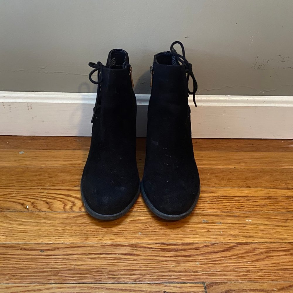 Jessica Simpson Black Suede Ankle Booties